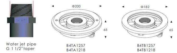 B4TB1257 B4TB1218 12 * света фонтана бассейна СИД 2W центральные Ejective с Dia диаметра. обложка IP68 182mm водоустойчивая 1
